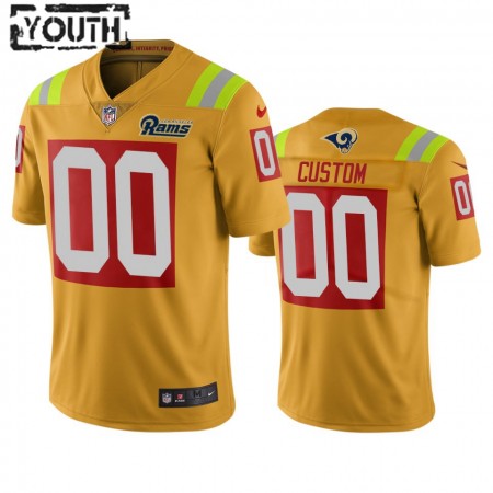 Lasten Los Angeles Rams NFL Pelipaita Custom Kulta City Edition